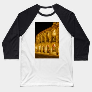 Nighttime at the Arena di Verona Baseball T-Shirt